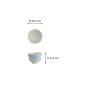 Preview: Cup Lily Flower Light Blue, Porcelain, Ø 8.4 × 5.5 cm, 150 ml, Item No. 21196