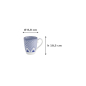 Preview: Mug Lily Flower Blue, Porcelain, Ø 8.8 × 10.5 cm, 350 ml, Item No. 21198