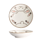 Preview: Tokyo Design Studio Teller Kawaii Rabbit Usagi Rosa, Porzellan, Ø 21 × 5,2 cm