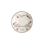 Preview: Shallow Bowl Kawaii Rabbit Usagi Pink, Porcelain, Ø 17 × 4.9 cm, Item No. 21272