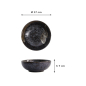 Preview: Rice Bowl Arahake Black/Brown, Stoneware, Ø 17 × 7 cm, 800 ml, Item No. 21433