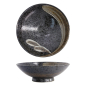 Preview: Tokyo Design Studio Bowl Arahake Black/Brown, Stoneware, Ø 24 × 7.5 cm, 1.4 l