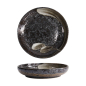 Preview: Tokyo Design Studio Pasta Plate Arahake Black/Brown, Stoneware, Ø 22 × 4 cm, 650 ml