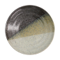 Preview: Tiefer Teller Oboro Yamakage Schwarz/Braun/Weiß, Steinzeug, Ø 29 × 6 cm, Art.-Nr. 21443