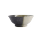 Preview: Noodle Bowl Oboro Yamakage Black/Brown/White, Ceramic, Ø 21.5 × 9 cm, Item No. 21444