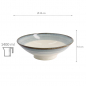 Preview: TDS, Bowl, Unkai, White/Blue, Ø 24 x 7.5 cm 1400 ml - Item No. 21474