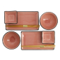 Preview: TDS, Glassy Rosa Geschenkset, 8-tlg., Art.-Nr. 21514