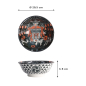 Preview: Noodle Bowl Asakusa Matsuri White/Black, Porcelain, Ø 20.5 × 8 cm, 1.25 l, Item No. 21554
