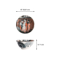 Preview: Rice Bowl Asakusa Geisha Red/Black, Porcelain, Ø 14.8 × 7 cm, 550 ml, Item No. 21555