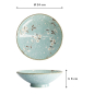 Preview: Bowl Light Blue Sakura, Porcelain, Ø 24 × 8 cm, 1.4 l, Item No. 21587