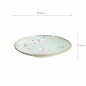 Preview: TDS, Plate, Lily Blue Sakura, Light Blue, Ø26x3.4cm -Item No: 21591