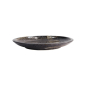 Preview: Plate Arahake Black/Brown, Stoneware, Ø 24.8 × 3.5 cm, Item No. 21614