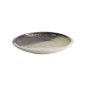 Preview: Large Round Plate Oboro Yamakage Black/Brown/White, Ceramic, Ø 24.8 × 3.5 cm, Item No. 21617