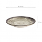 Preview: Bk/Wh Asashio Round Plate at g-HoReCa (picture 5 of 5)