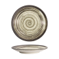 Preview: Tokyo Design Studio Plate Asashio Black/White, Stoneware, Ø 22.7 × 3.1 cm