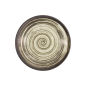 Preview: Plate Asashio Black/White, Stoneware, Ø 22.7 × 3.1 cm, Item No. 21627