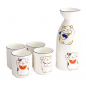 Preview: 1:4 120/50 ml Kawaii Glückliche Katze Sake Set bei g-HoReCa (Bild 2 von 5)