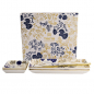 Preview: 4 w/Chopsticks Flora Japonica Gold Sushi Plate Giftset Set at g-HoReCa (picture 4 of 5)