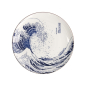 Preview: Teller Hokusai Nami Blau/Weiß, Porzellan, Ø 25,2 cm, Art.-Nr. 21891