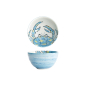 Preview: Tokyo Design Studio Bowl Seafood Crab Light Blue, Porcelain, Ø 13.2 × 7.3 cm, 500 ml