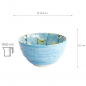 Preview: TDS, Bowl, Seafood, Ø 15.8 x 8.1 cm, 950 ml, Crab, Light Blue - Item No. 21934