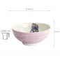 Preview: TDS, Ramen Bowl, Seafood, Ø 18.5 x 8.2 cm, 1200 ml, Blowfish Fugu, Purple - Item No. 21938