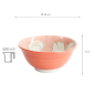 Preview: TDS, Bowl, Sakura Pink, Ø 15x7cm 500ml, Item No. 21975