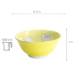 Preview: TDS, Bowl, Sakura, Yellow, Ø 15x7cm 500ml, Item No. 21978