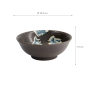 Preview: TDS, Ramen Bowl, Kawaii, Blowfish Brown, Ø 19.5 x 7.5 cm 1100ml - Item No. 21984