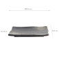 Preview: TDS, Teller, Schwarz, 21x14,5x2,5cm, Art.-Nr. 21998