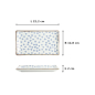 Preview: Sushi Plate Japan Flower Mizu White/Blue, Porcelain, 21 × 13.5 cm, Item No. 22004