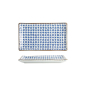 Preview: Tokyo Design Studio Sushi Plate Japan Flower Sakura White/Blue, Porcelain, 21 × 13.5 cm