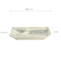 Preview: TDS, Divided Plate, Hellblau/Weiß, 17x11x2,5cm, Art.-Nr. 22065