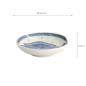 Preview: TDS, Mini Plate with Chopsticks Rest, Mixed Plates, Sole, Ø 9.4 x 2.3 cm, Item No. 22096