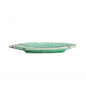 Preview: TDS, Rectangular Leaf Plate, Yamasaku Turquoise, 21.5 x 10.8 x 2 cm - Item No. 22106