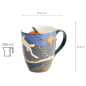 Preview: TDS, Mug With  Giftbox, Kawaii Goldfish Blue 8.5x10.2cm, 380 ml, Item No. 22120