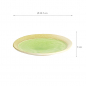 Preview: TDS, Large Round Plate, Green, Ø 24.7 x 3 cm- Item No. 22160