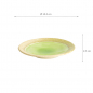 Preview: TDS, Round Plate, Green, Ø 14.2x2.3cm, Item No. 22161