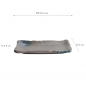 Preview: TDS, Plate, Mixed Plates, Grey/Navy, 22.2 x 13.3 x 2.5 cm - Item No. 22168