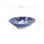 Preview: TDS, Bowl, Mixed Bowl Ukiyoe Shunga, Blue/White, Ø 24.5x7.5cm 1400 ml, Item No. 22175