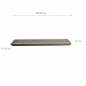 Preview: TDS, Large Plate, Ob Grey, 48 x 17 x 3.9 cm, Item No. 22187