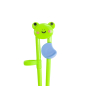 Preview: TDS, Kids-Chopsticks, Frog, 15.5 cm, - Item No. 22205