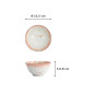 Preview: Tayo Bowl Kawaii Cat Neko Pink, Porcelain, Ø 13.5 × 6.8 cm, 300 ml, Item No. 2222
