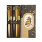 Preview: TDS, Chopstick Giftset, Set of 5, Hexagon Wood, Item No. 22236