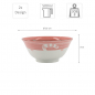 Preview: TDS, Tayo Bowl, Kawaii Cat Neko, Pink, Ø 15 x 7 cm 500 ml - Item No. 2223