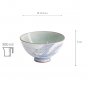 Preview: TDS, Rice Bowl, Kawaii Luster Dragon, Blue, Ø 11.5 x 6 cm 300 ml - Item No. 22253