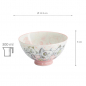 Preview: TDS, Rice Bowl, Kawaii Funny Cat, Pink, Ø 11.5 x 6 cm 300 ml - Item No. 22256