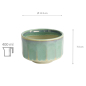 Preview: TDS, Bowl, Craft Matcha, White/Aqua, Ø11.5x7.5cm, 400ml, Item No. 22285