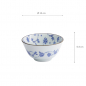 Preview: TDS, Rice Bowl, Natsu Karakusa, Ø 12 x 6.4 cm, Blue/White - Item No. 22308