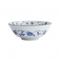 Preview: TDS, Ramen Bowl, Natsu Karakusa, Blue/White, Ø 21 x 7.8 cm 1000ml - Item No. 22310